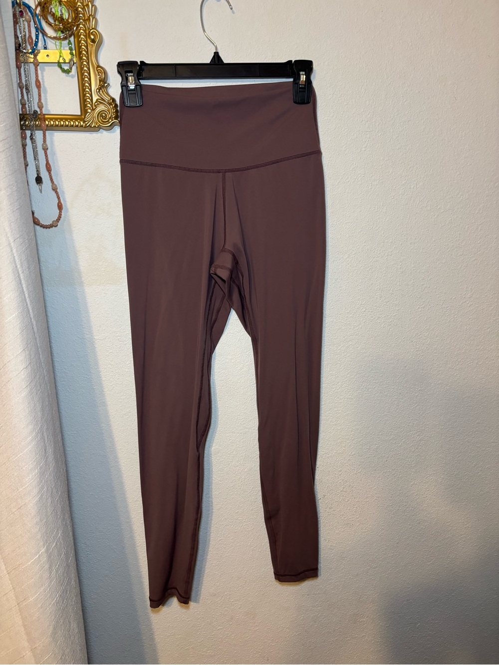 High-Waist burgundy/Brown Women's Active Leggings